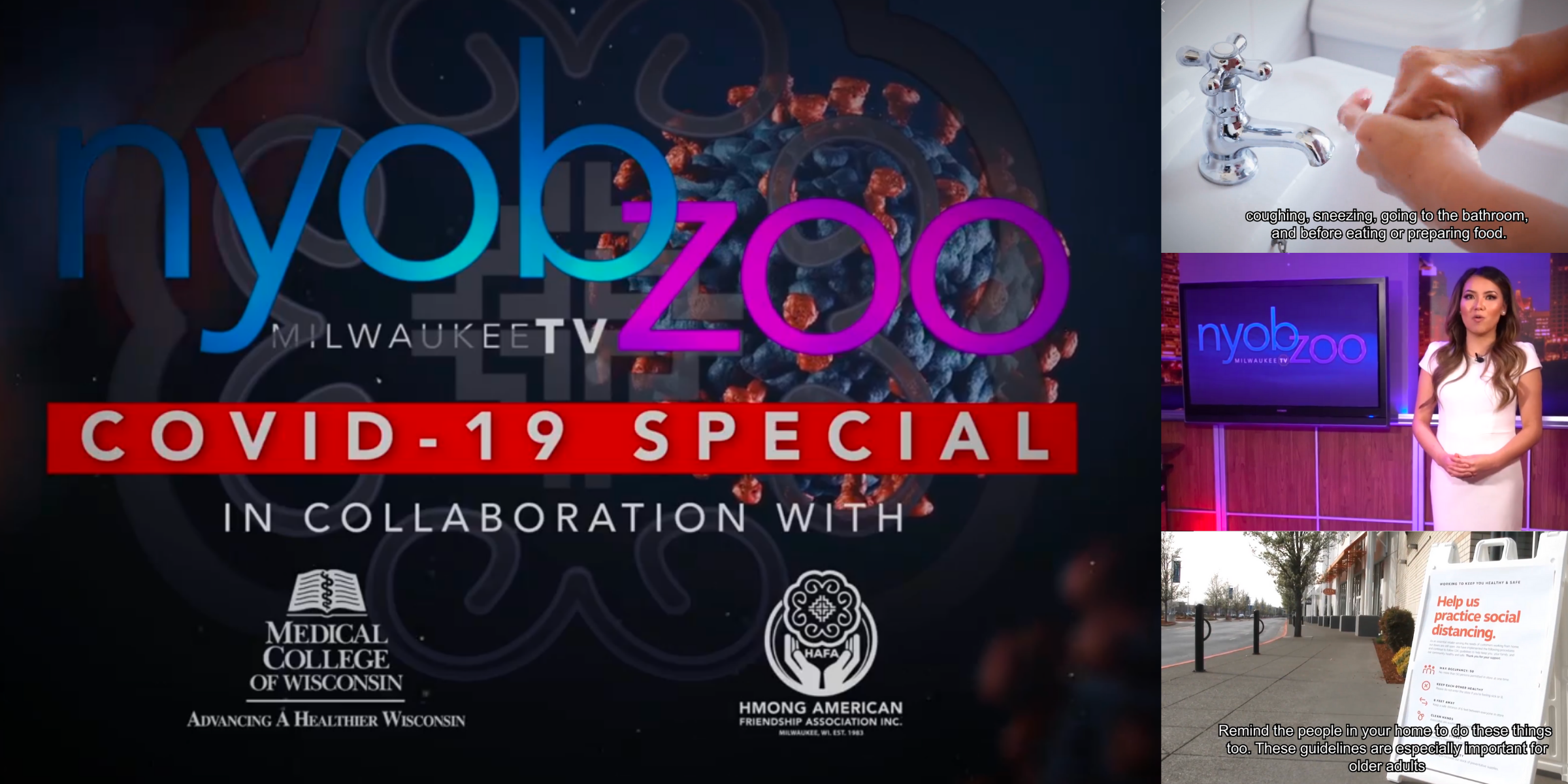 Picture of Nyob Zoo Milwaukee TV COVID19 Special Program
