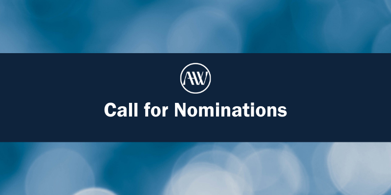 AHW Call for Nominations Graphic