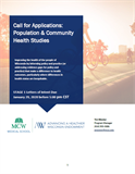 2019 Population and Community Health Study RFA Cover Image